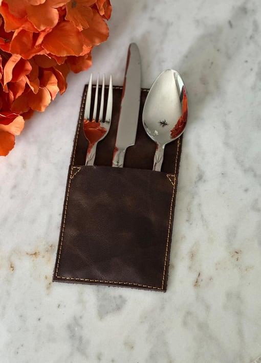 Deri Çatal Bıçak Kılıfı - Soho 128