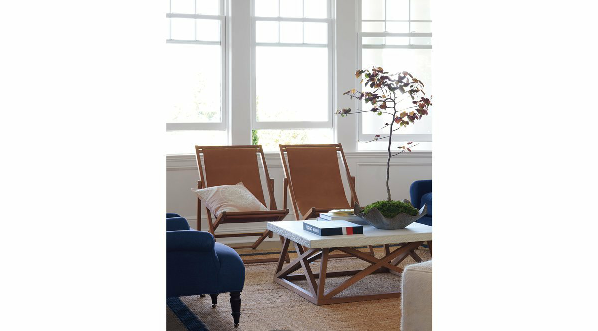 Gerçek Deri Ahşap Şezlong - Soho 143