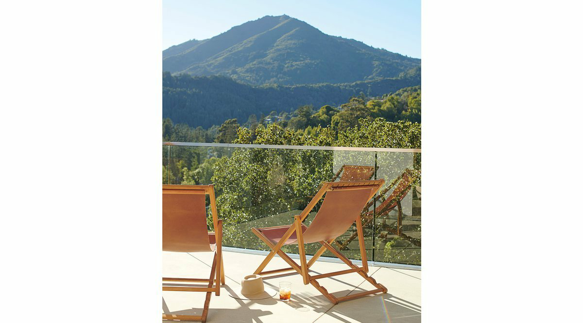 Gerçek Deri Ahşap Şezlong - Soho 143