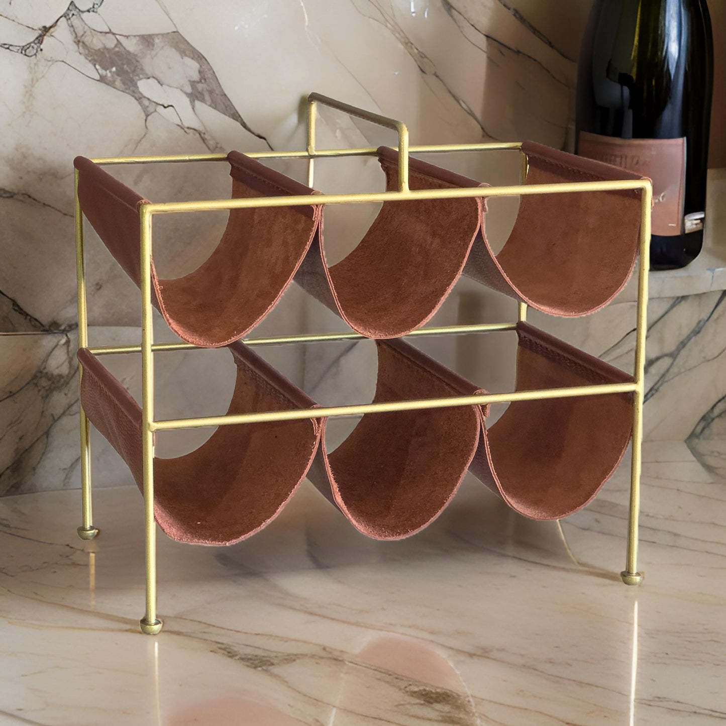 Gerçek Deri Detaylı Şaraplık - Soho 479