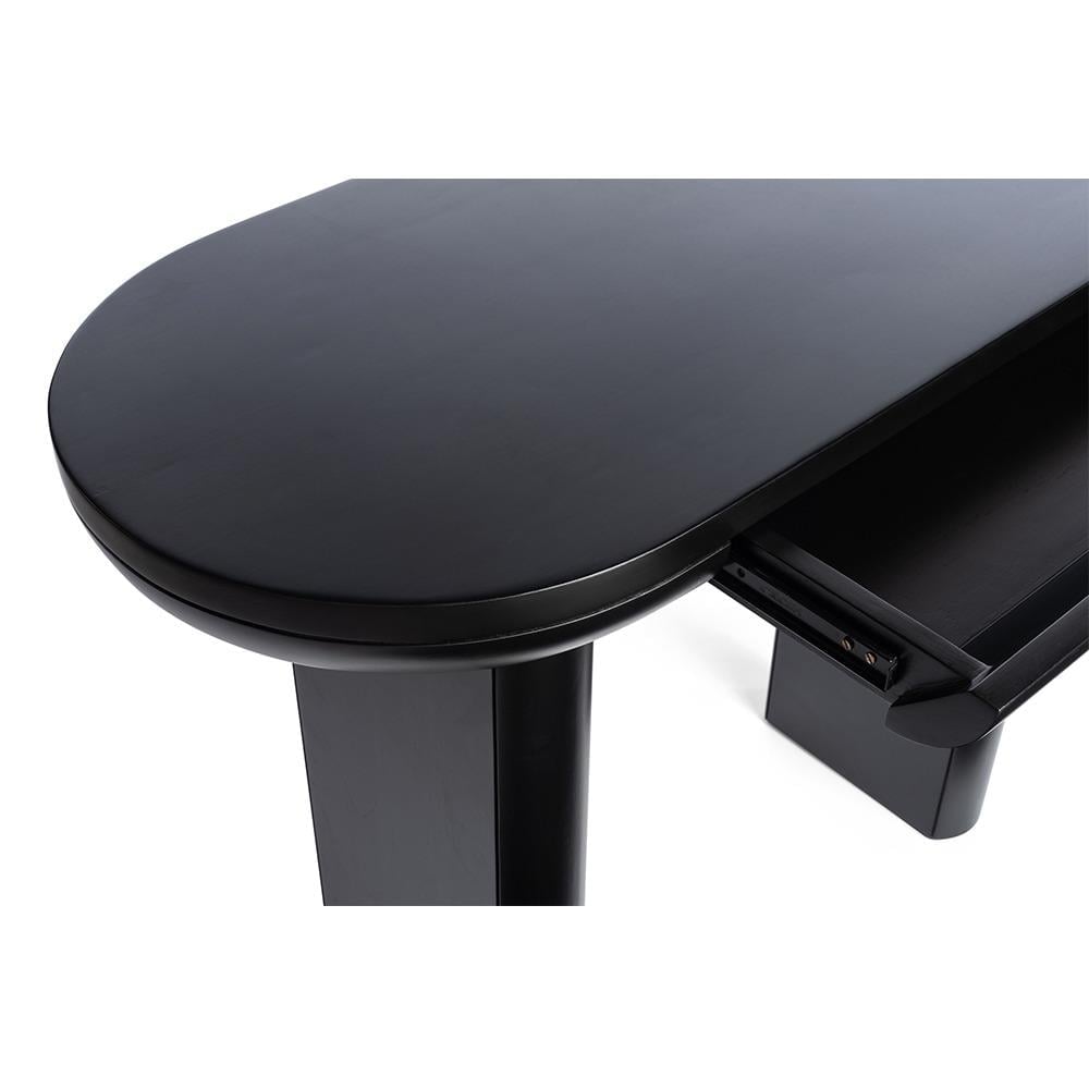 Siyah Doğal Ahşap Çalışma Masası - Soho 363