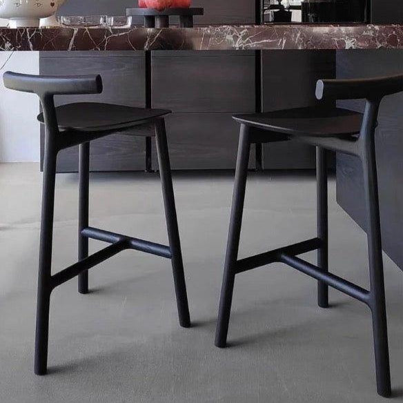 Doğal Ahşap Bar Sandalyesi - Soho 489