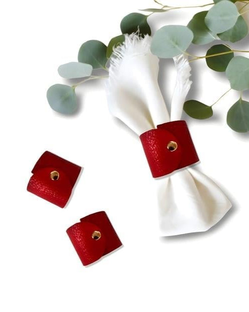 Gerçek Deri 6'lı Peçete Halkası - Soho 130