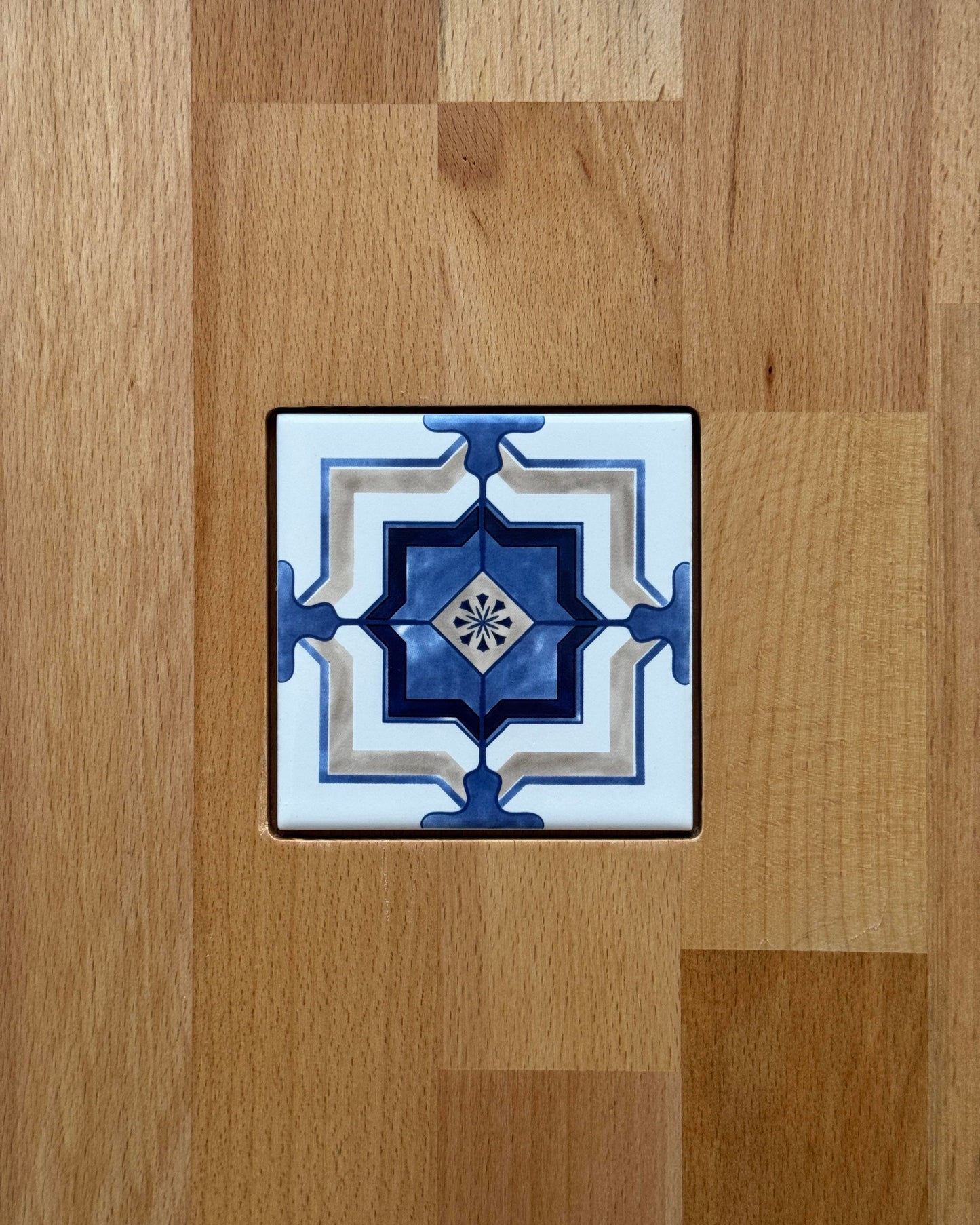 Doğal Ahşap Yan Sehpa-Tabure - Soho 515