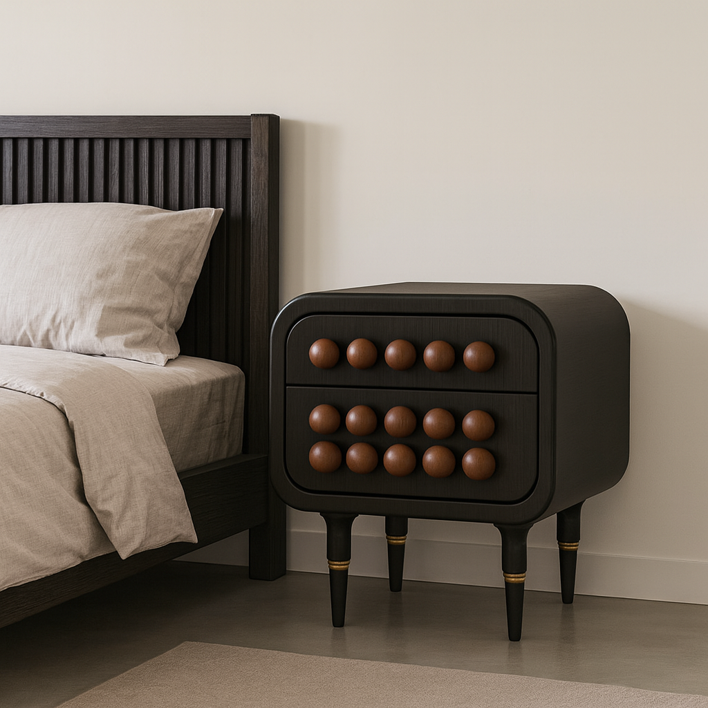 Doğal Ahşap Komodin - Soho 593