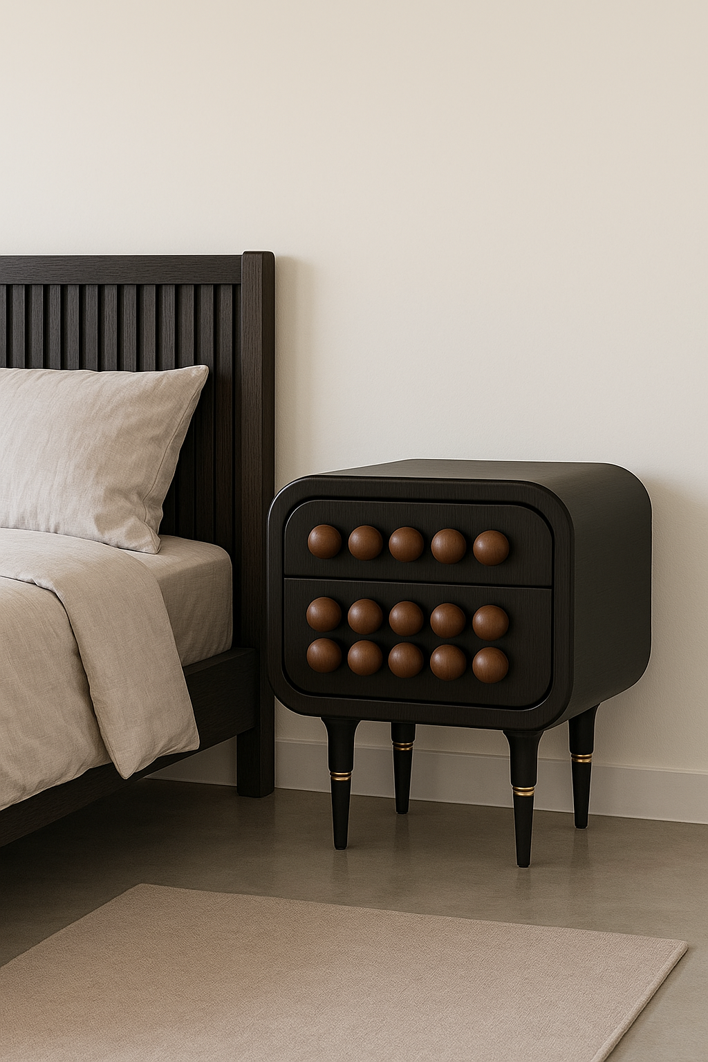 Doğal Ahşap Komodin - Soho 593