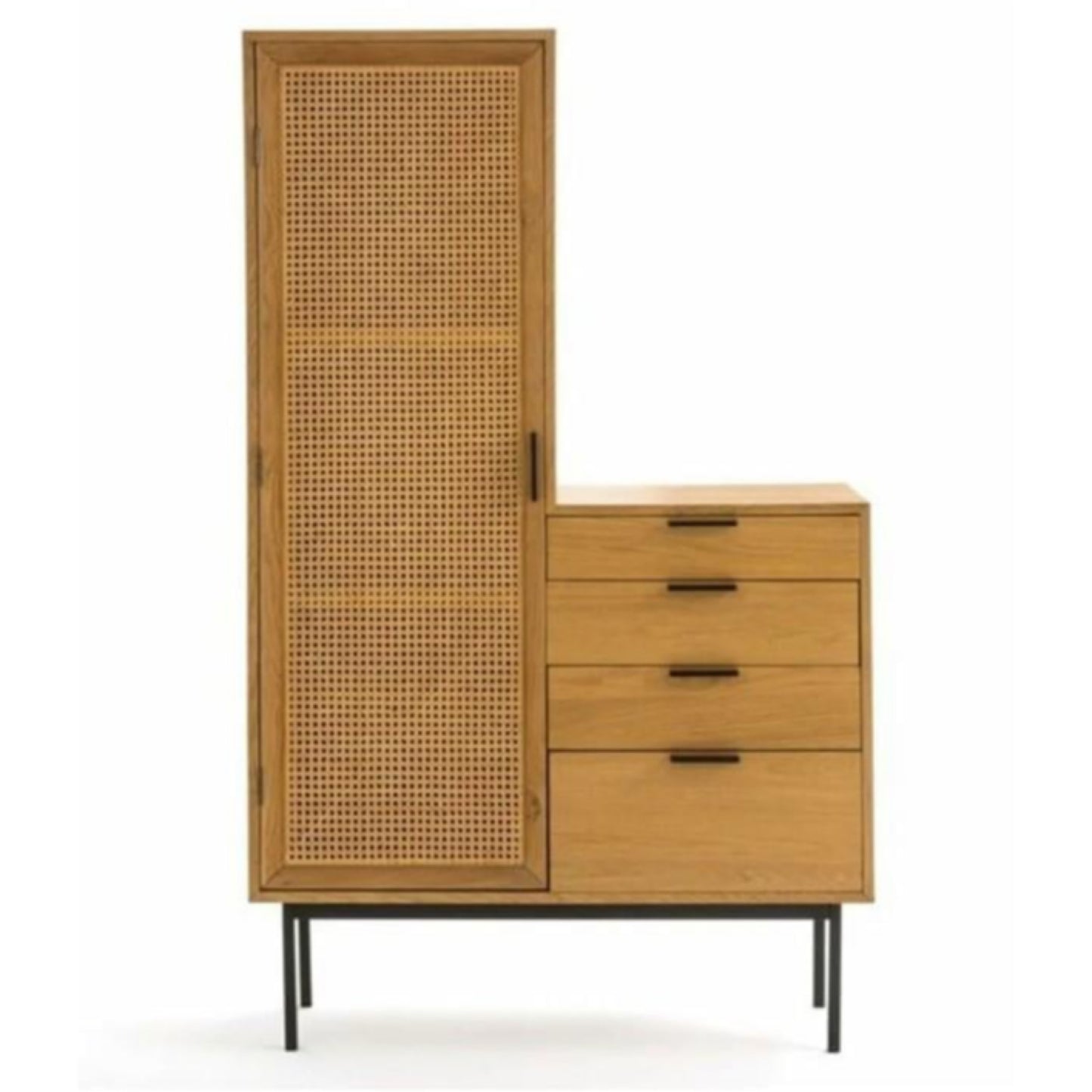 Ahşap Doğal Hazeran Dolap - Soho 196-1