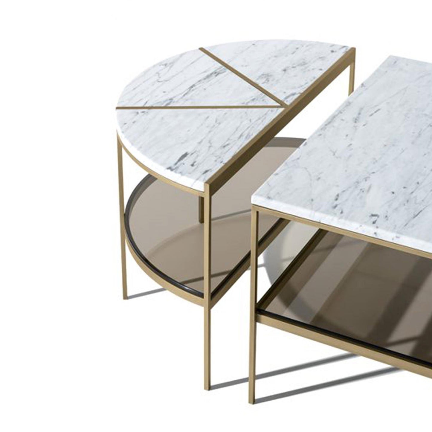 Trio Beyaz Mermer Orta Sehpa - Soho 355