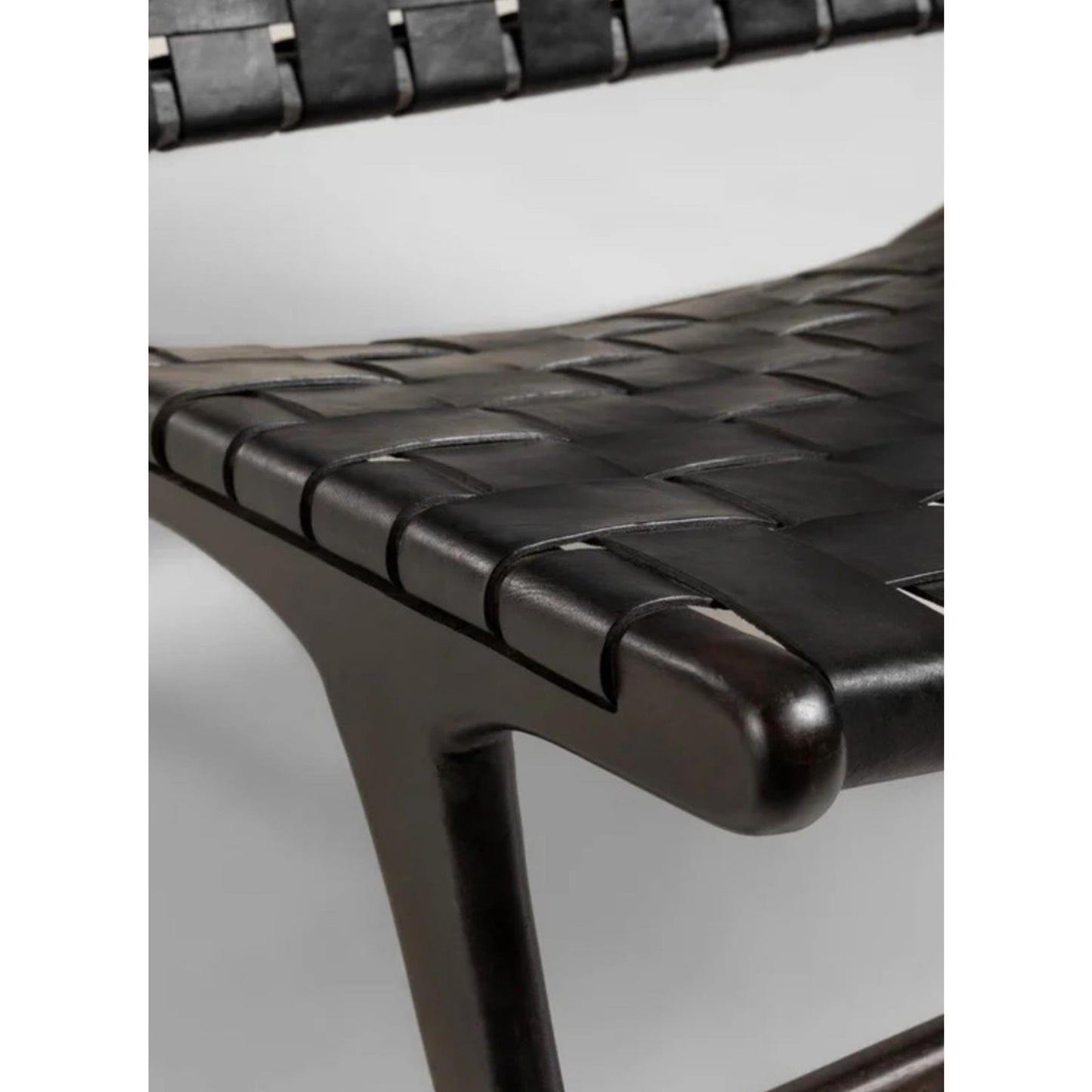 Siyah Gerçek Deri Berjer - Soho 345