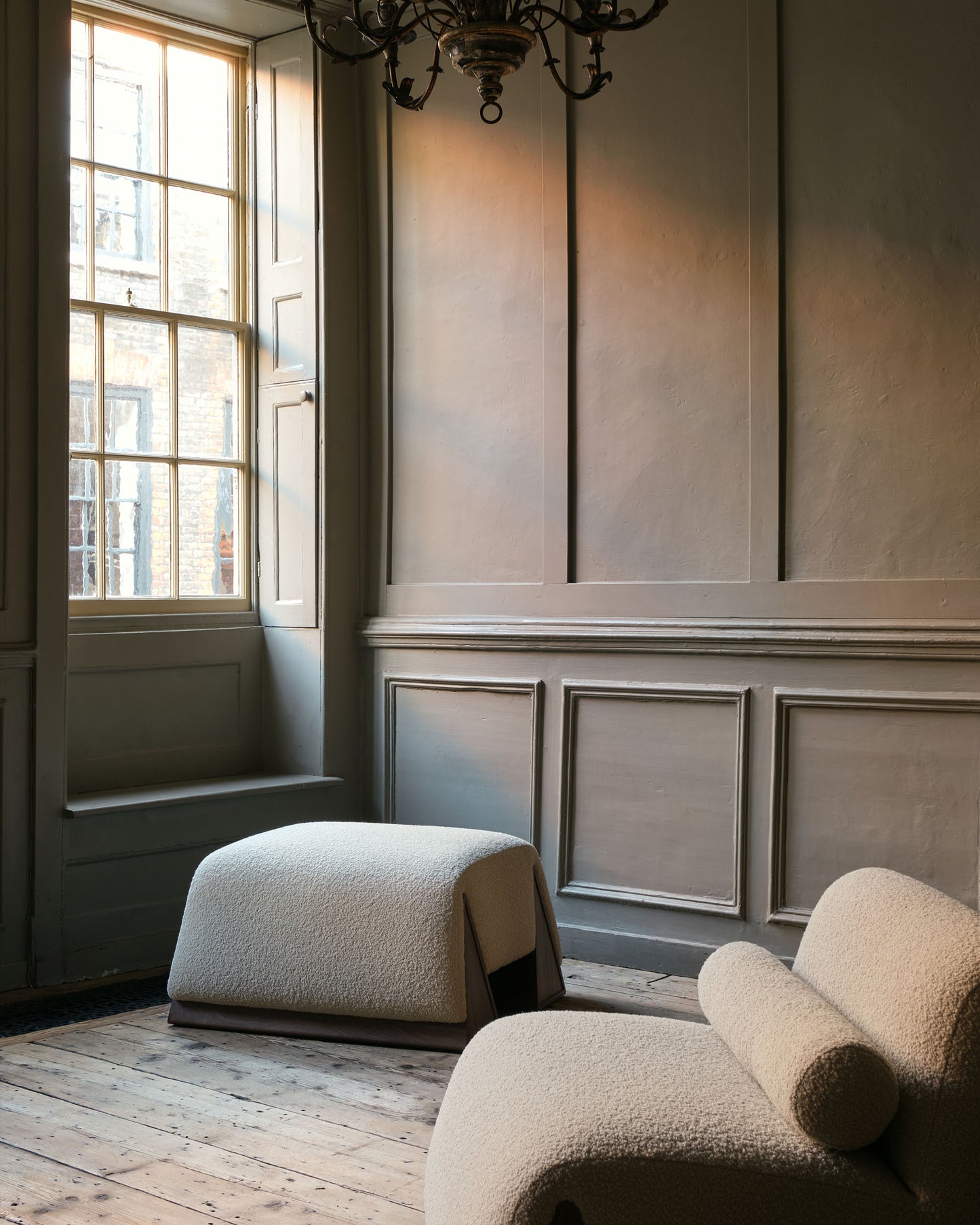 Doğal Ahşap Puf - Soho 605