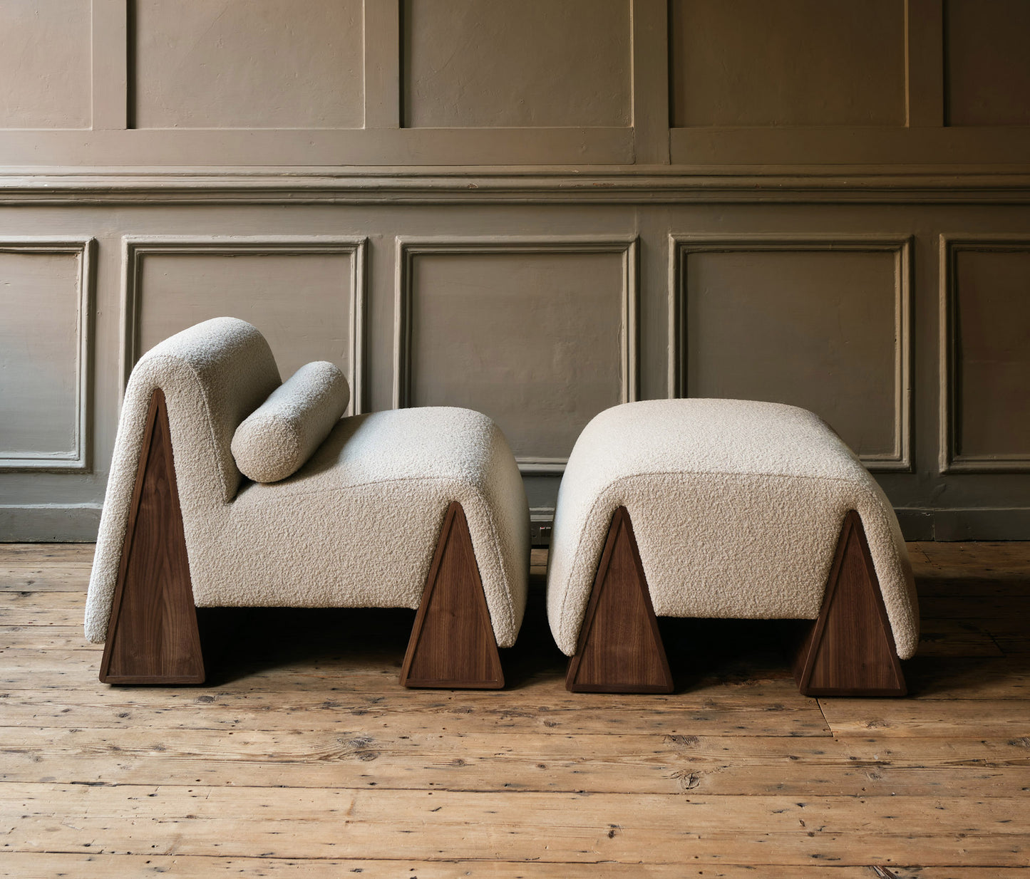 Doğal Ahşap Puf - Soho 605