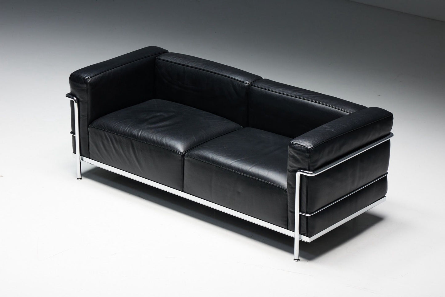 Gerçek Deri / Krom Üçlü Koltuk Soho 556