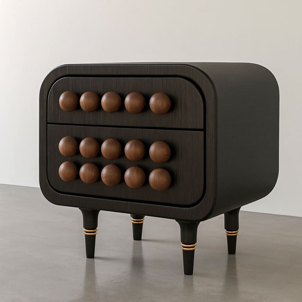 Doğal Ahşap Komodin - Soho 593