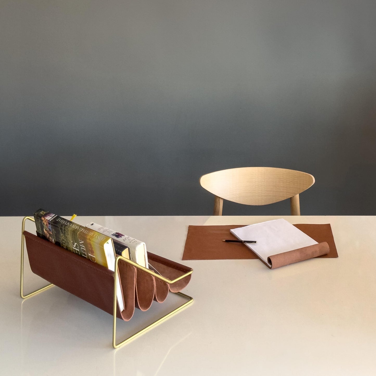 Gerçek Deri Masaüstü Düzenleyici - Soho 480