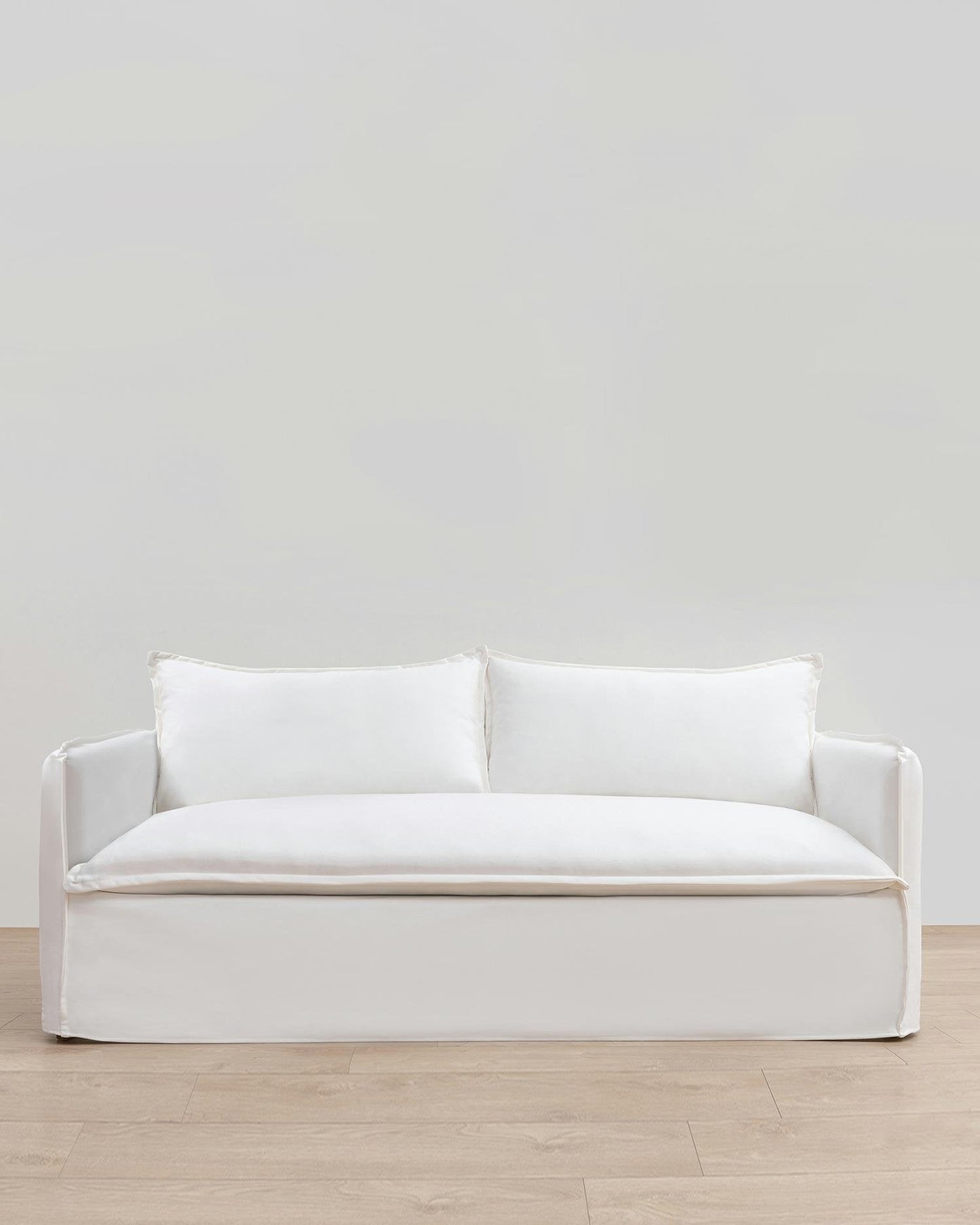 Beyaz Keten İkili Koltuk - Soho 247