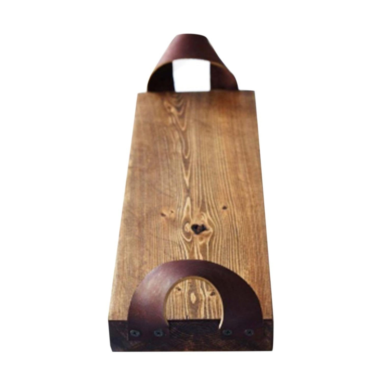 Deri Detaylı Ahşap Tepsi - Soho 131