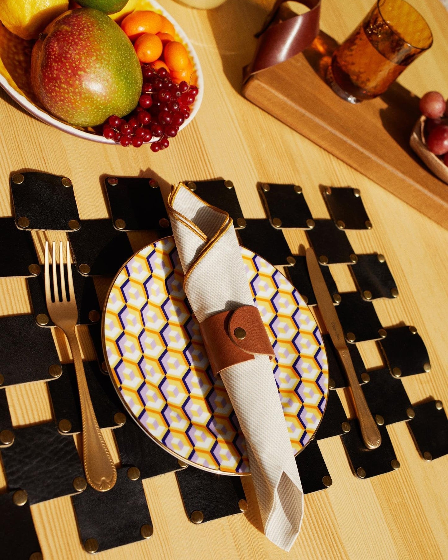 Gerçek Deri 6'lı Peçete Halkası - Soho 130