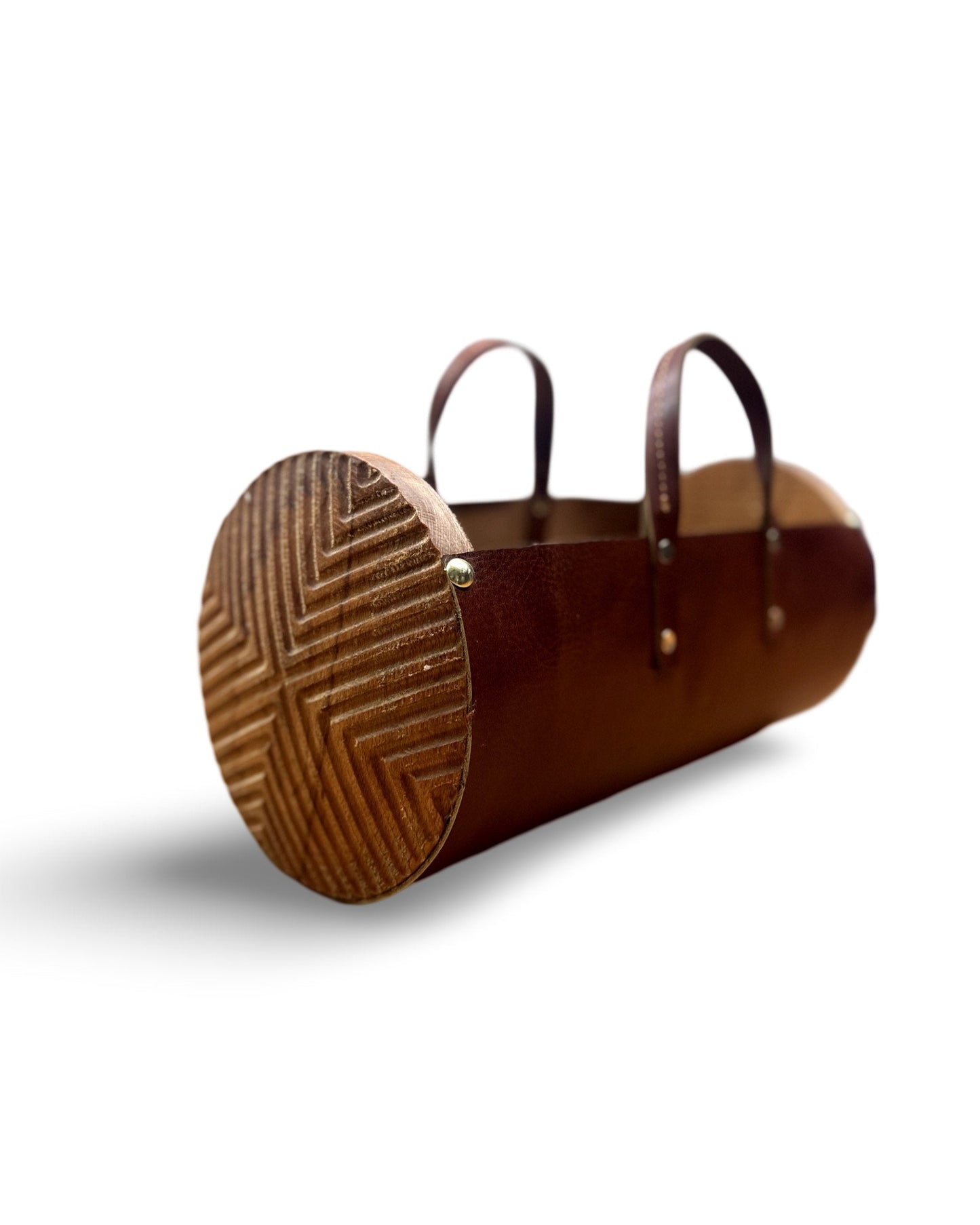 Deri/Ahşap Sepet - Soho 464