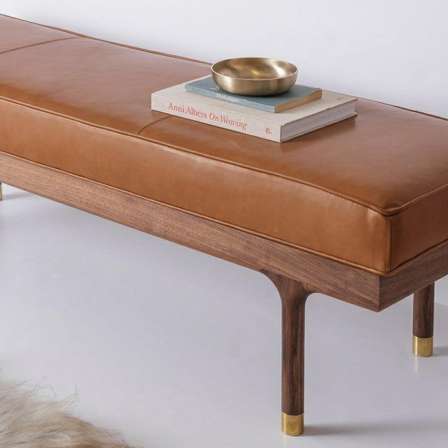 Doğal Ahşap Deri Bench - Soho 271