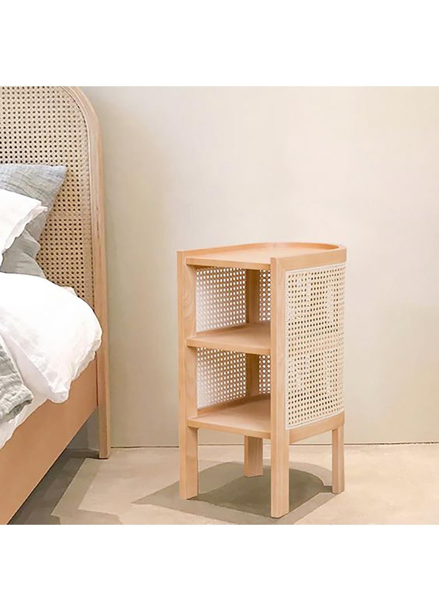 Doğal Ahşap Hazeran Yan Sehpa - Soho 237