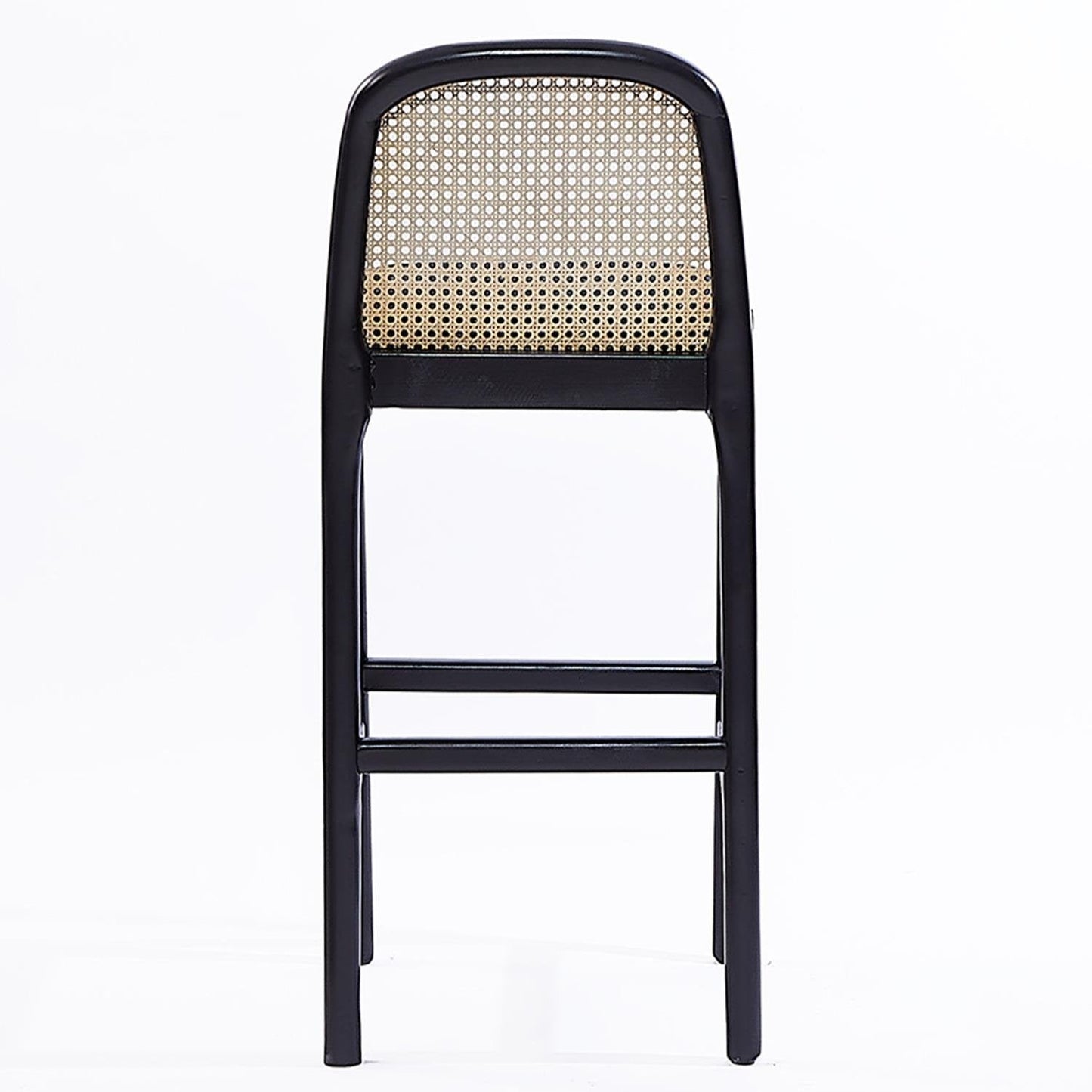 Doğal Ahşap Rattan Bar Sandalyesi - Soho 410