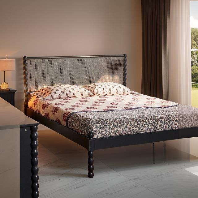 Doğal Hazeran Ahşap Karyola - Soho 442