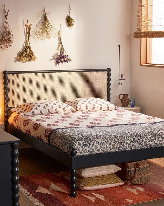 Doğal Hazeran Ahşap Karyola - Soho 442