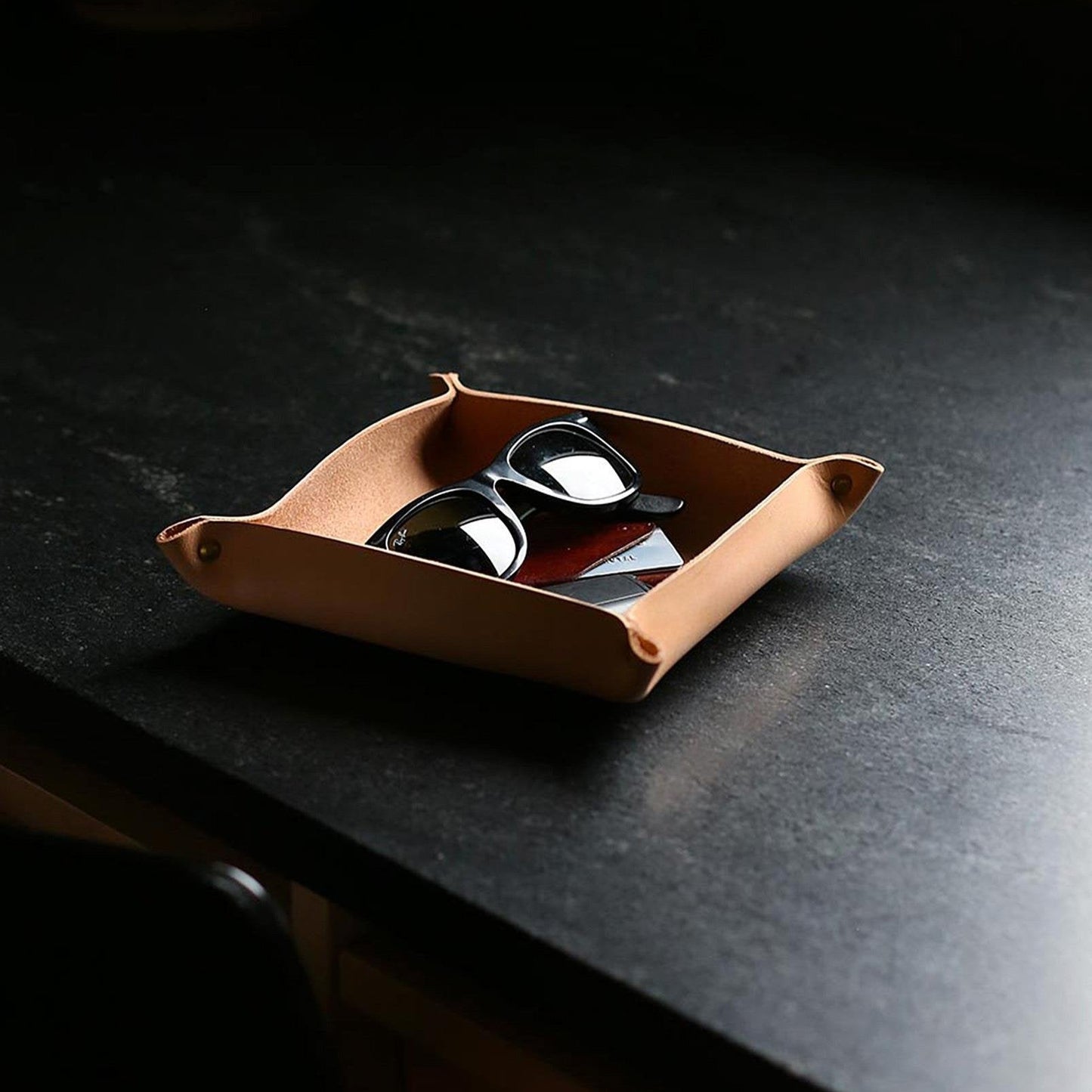 Gerçek Deri Cüzdan Anahtarlık Tepsisi - Soho 415