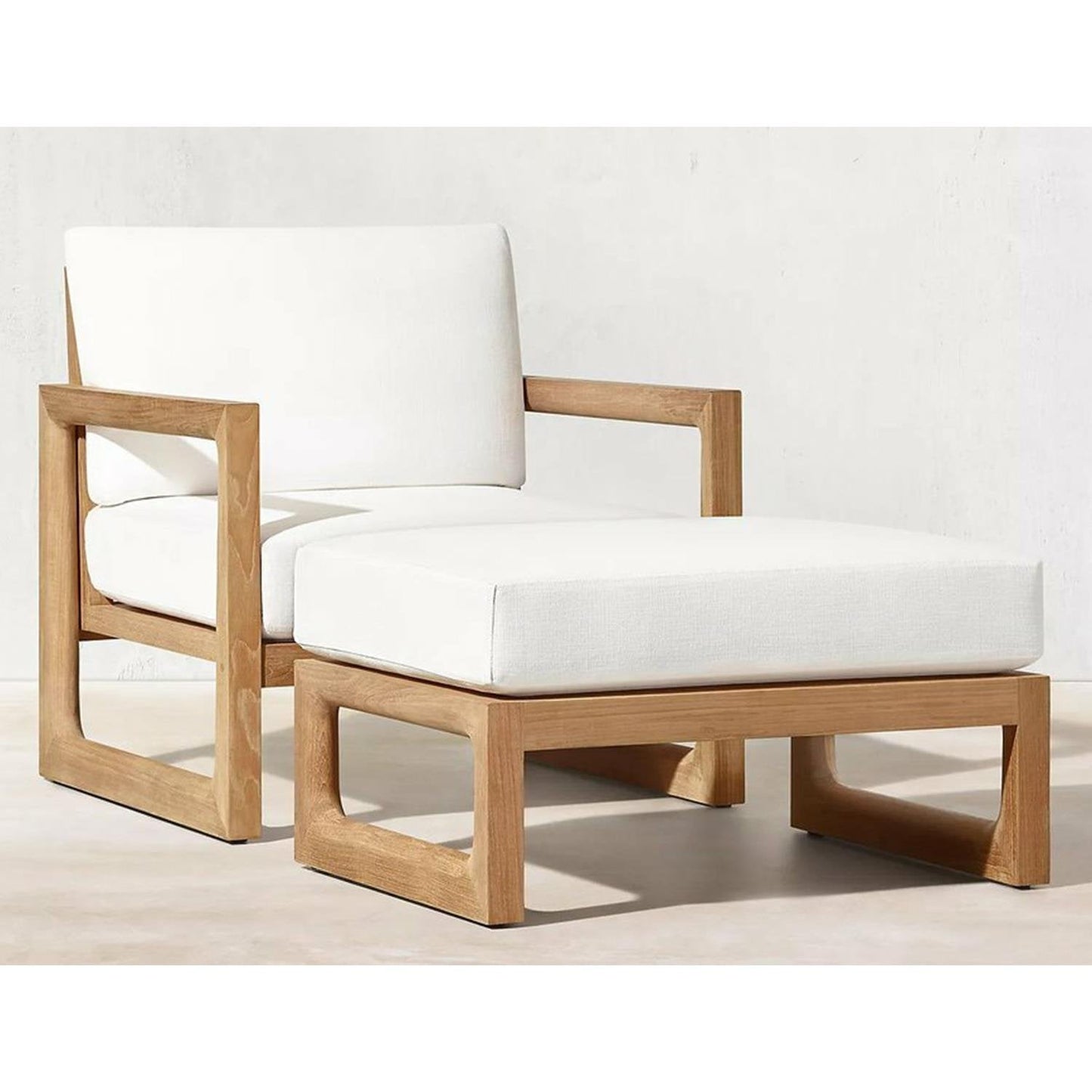 Doğal Ahşap Keten Puf - Soho 256