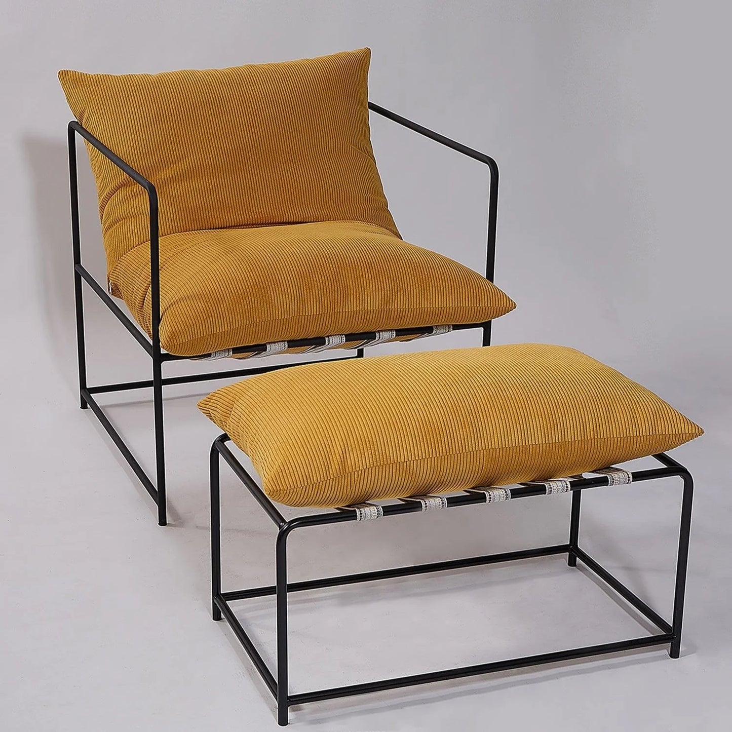 Metal Fitilli Kadife Berjer - Soho 405