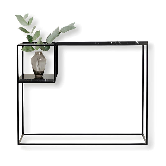 Mermer Metal Siyah Konsol - Soho 154