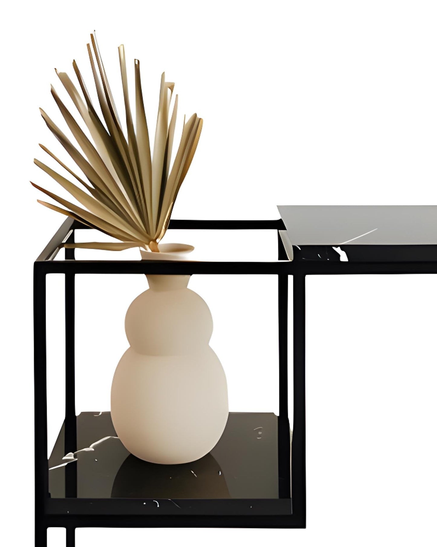 Mermer Metal Siyah Konsol - Soho 154