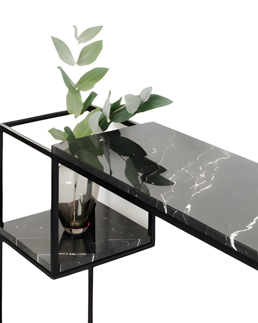 Mermer Metal Siyah Konsol - Soho 154