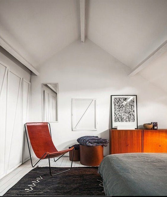 Metal Deri Şezlong - Soho 100