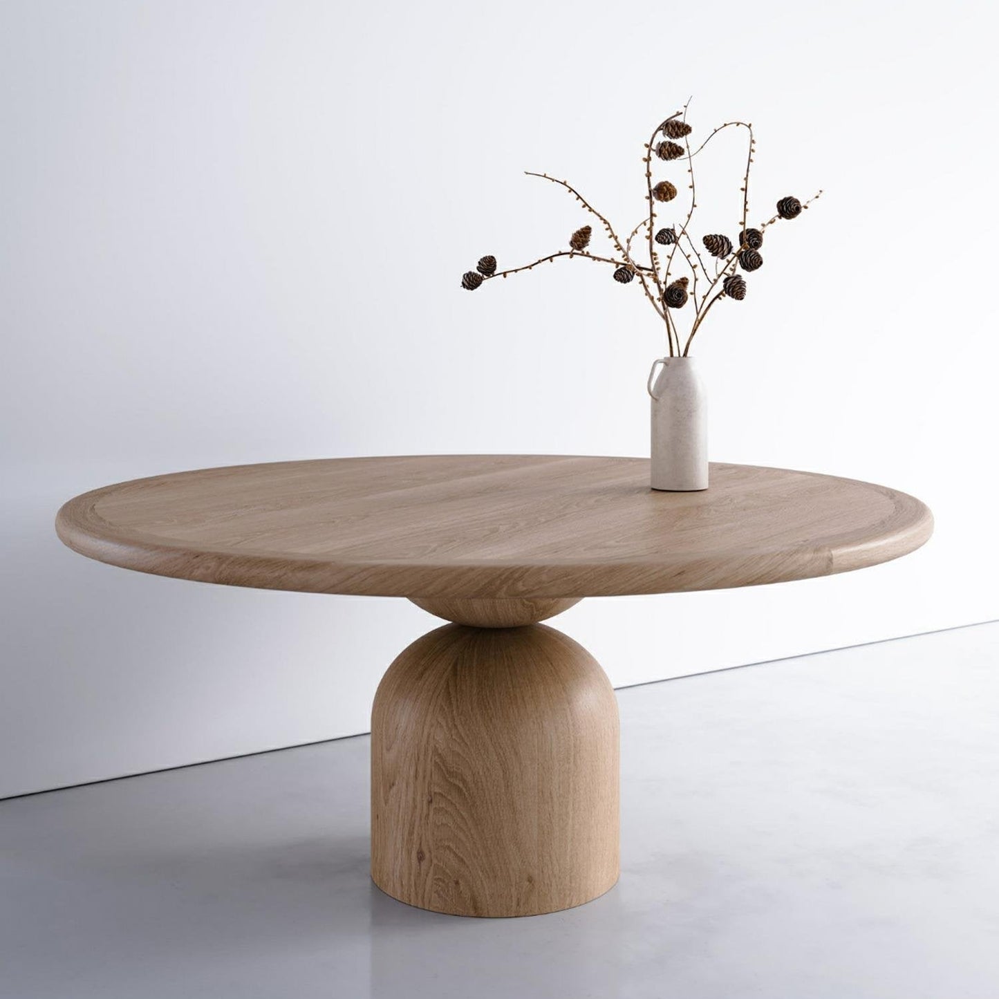 Yuvarlak Doğal Ahşap Yemek Masası - Soho 298