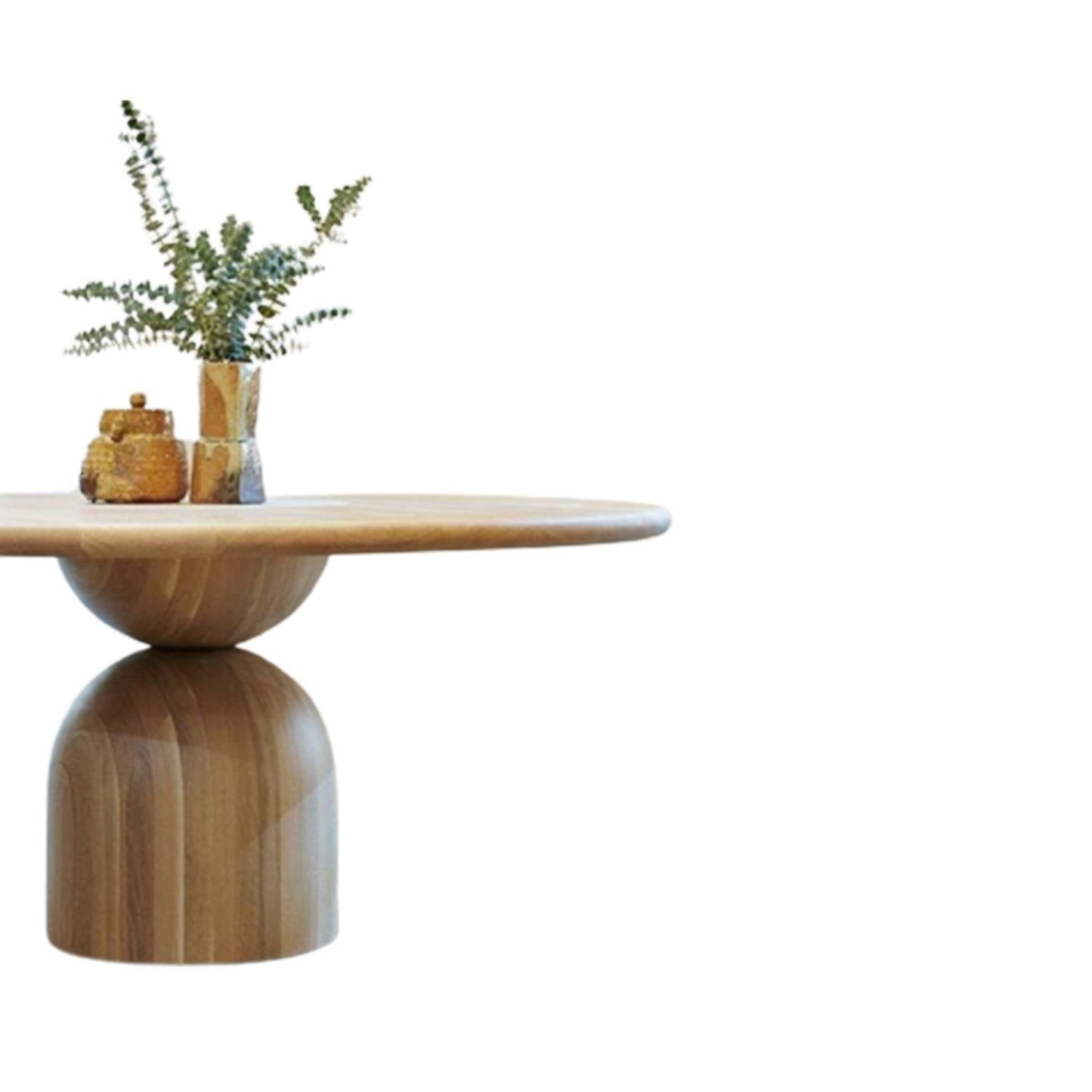 Yuvarlak Doğal Ahşap Yemek Masası - Soho 298