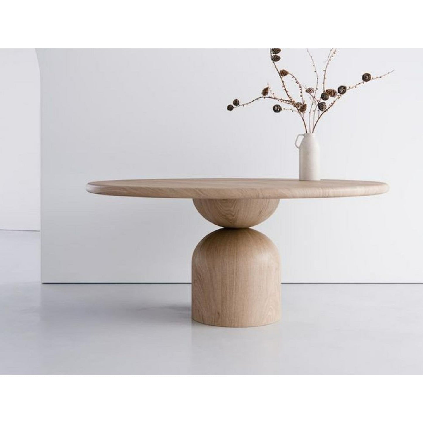 Yuvarlak Doğal Ahşap Yemek Masası - Soho 298