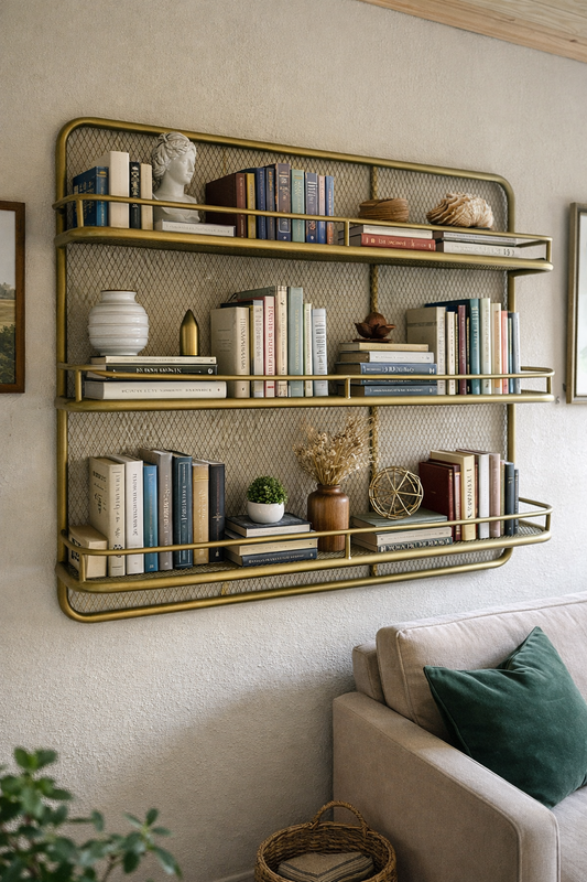 Metal Duvar Kitaplığı - Soho 638