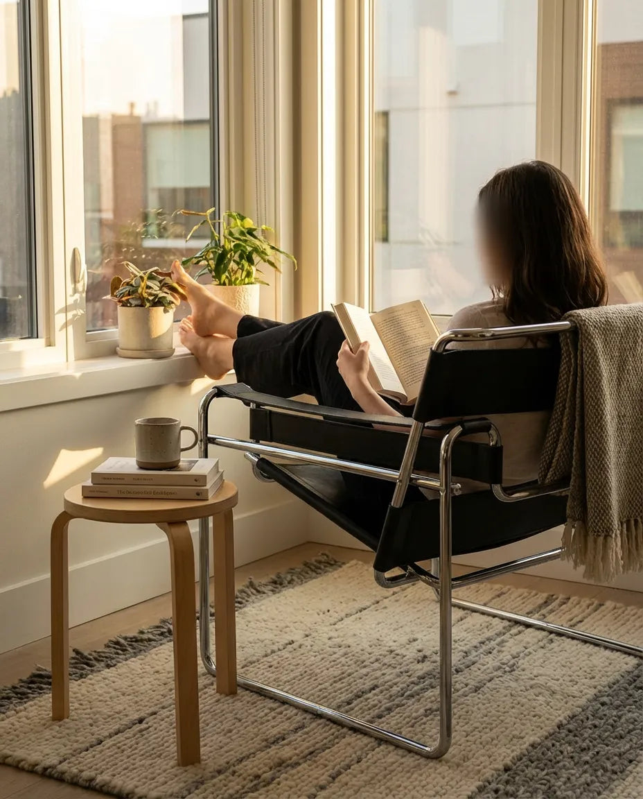 Gerçek Deri Wassily Chair - Soho 177