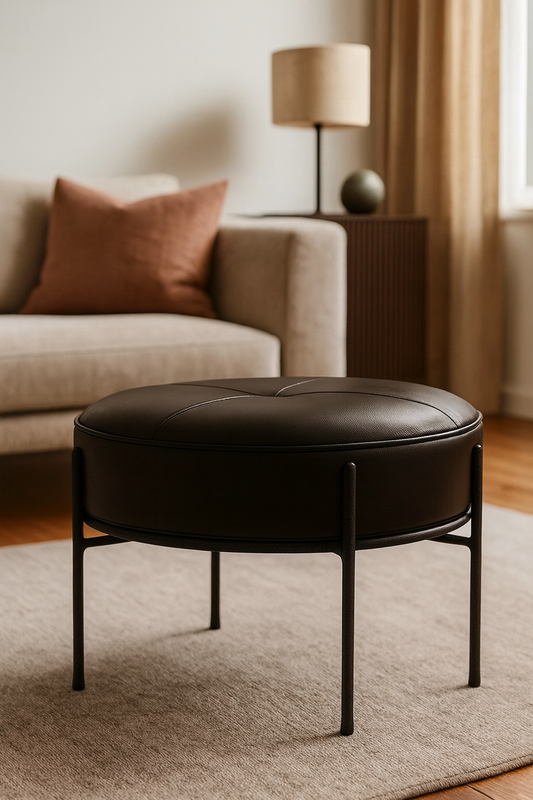 Gerçek Deri Puf - Soho 487