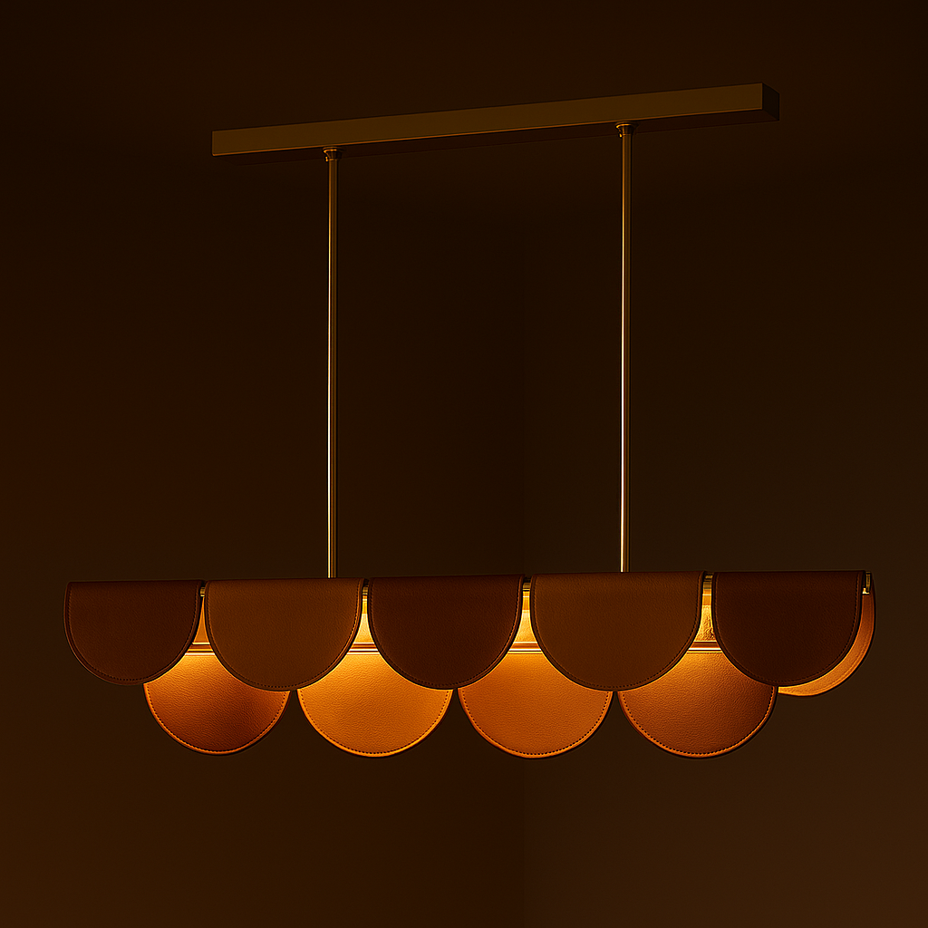 Deri Detaylı Özel Tasarım Aydınlatma - Soho 623