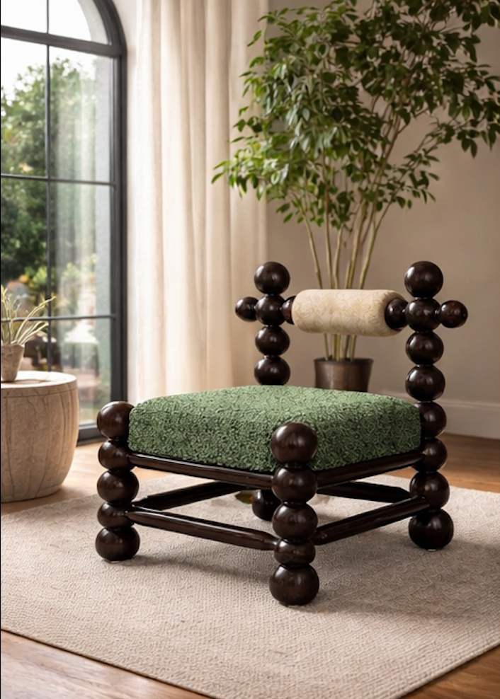 Tasarım Doğal Ahşap Berjer - Soho645