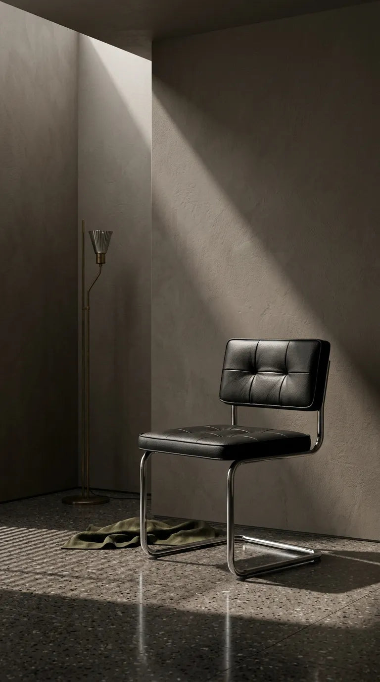 Gerçek Deri Krom Sandalye - Soho 671