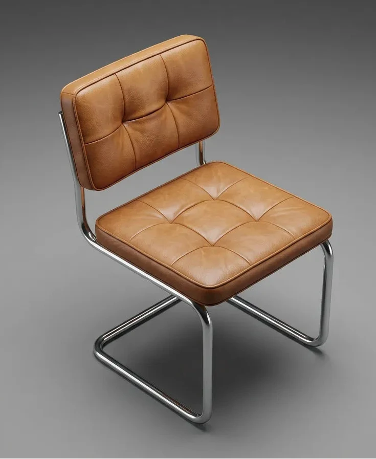 Gerçek Deri Krom Sandalye - Soho 671