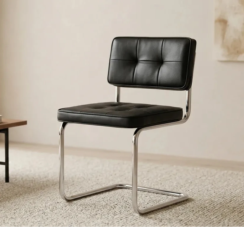 Gerçek Deri Krom Sandalye - Soho 671