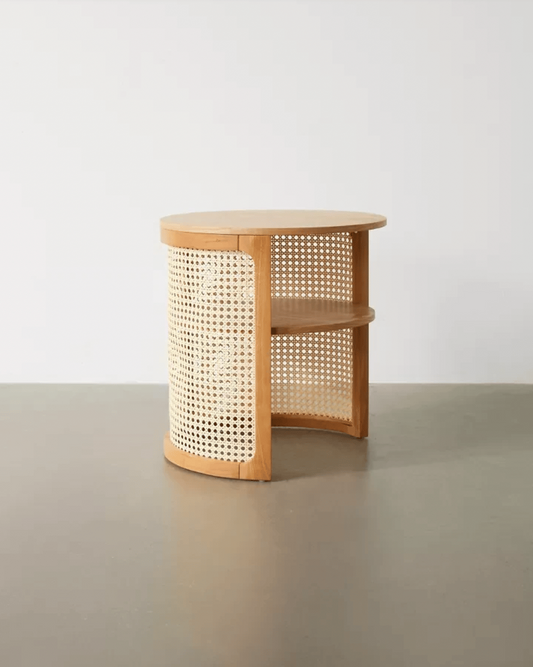 Doğal Ahşap Hazeran Yan Sehpa - Soho 502