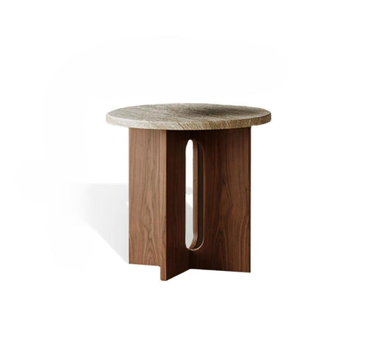 Traverten Yan Sehpa/Komodin - Soho 526