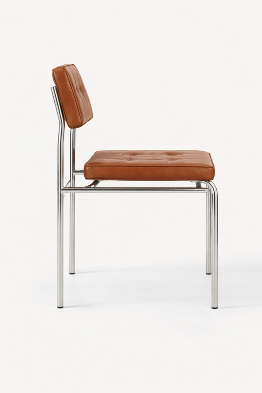 Gerçek Deri / Krom Sandalye - Soho 637