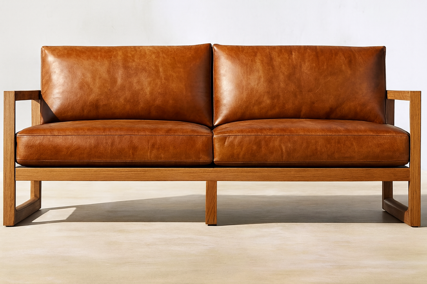 Doğal Ahşap İkili Koltuk - Soho 255