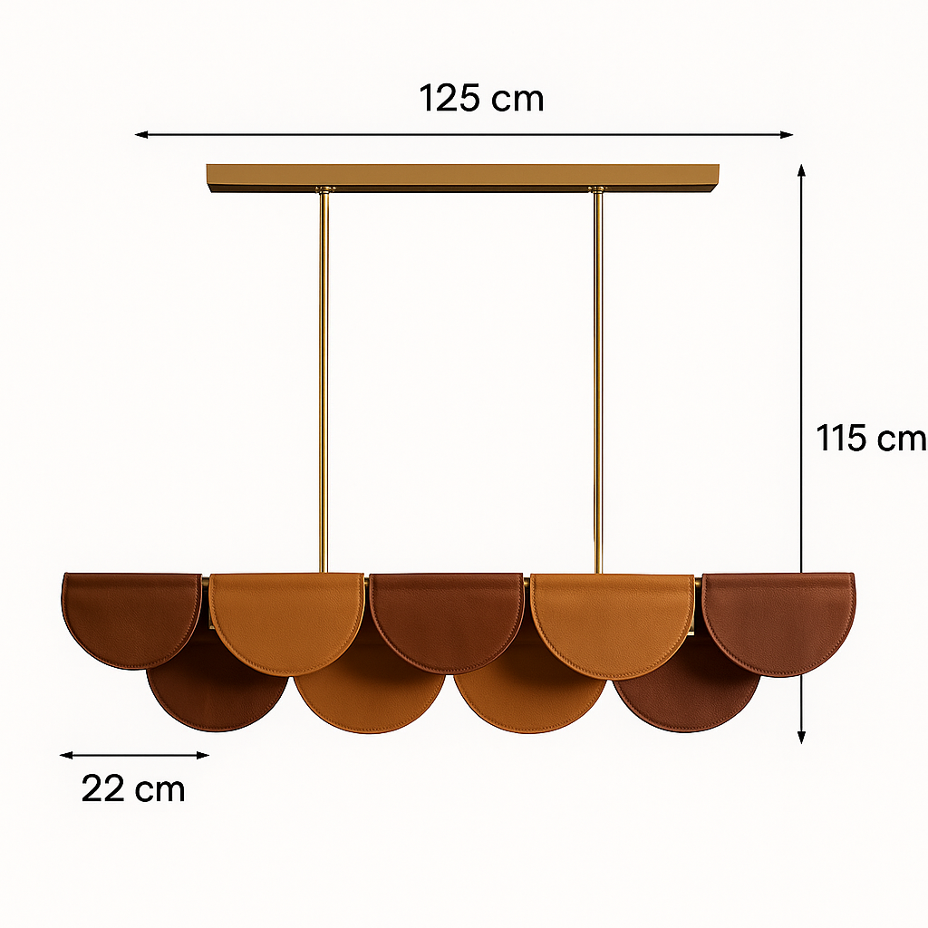Deri Detaylı Özel Tasarım Aydınlatma - Soho 623